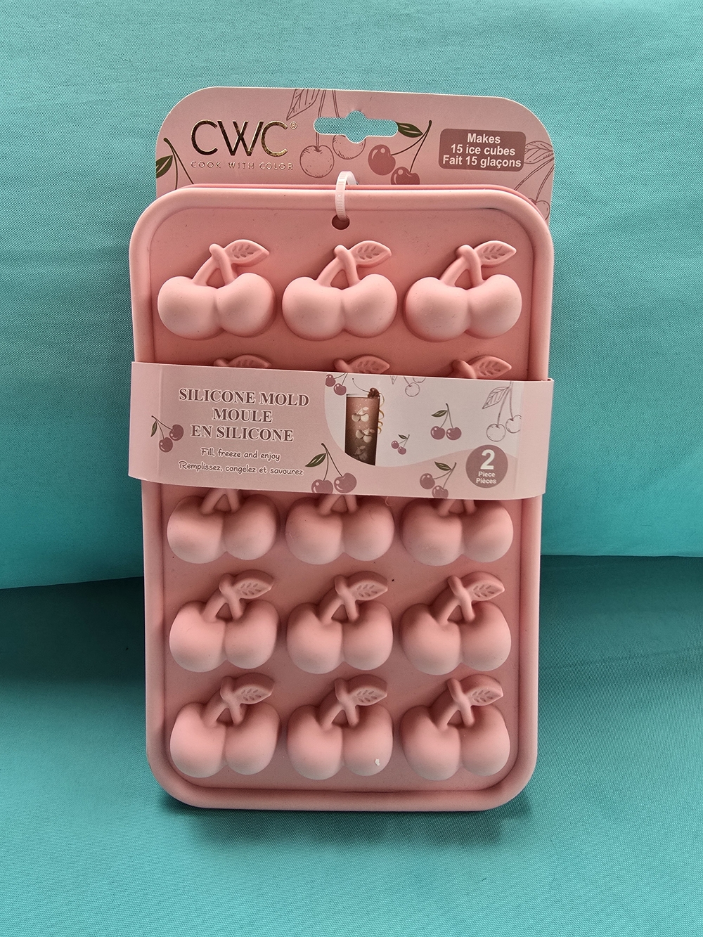 Pink Cherry OR Strawberry Molds + Flamingo Napkins - Picture 4 of 6